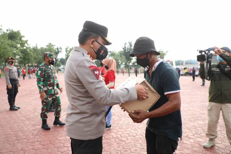 Masa PPKM Darurat, Poldasu Distribusikan 5.000 Paket Bansos Untuk Warga Terdampak