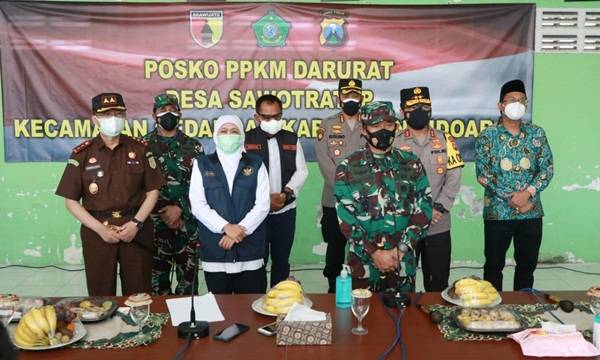 Forkopimda Jatim Tegaskan Penerapan Prokes di Zona Merah Sidoarjo