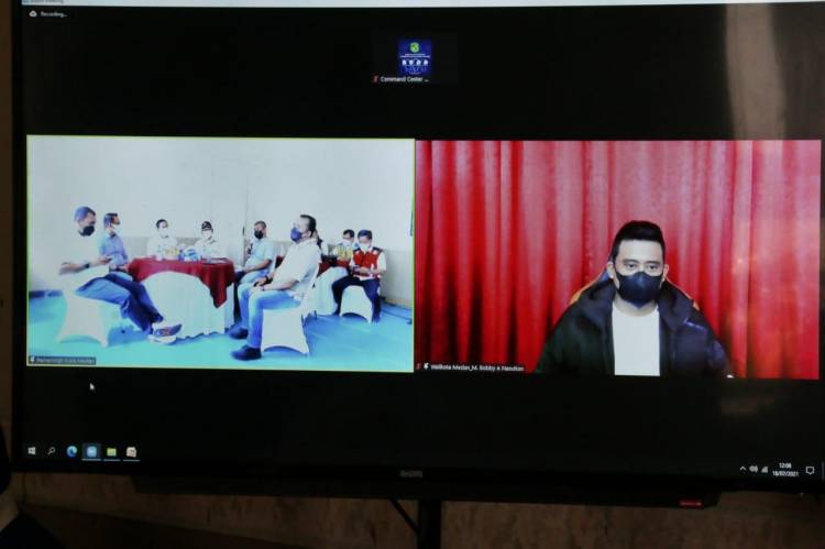 Pemko Medan dan Pemerintah Pusat Bahas Langkah Tercepat Antisipasi Membludaknya Pasien Covid-19 di kota Medan