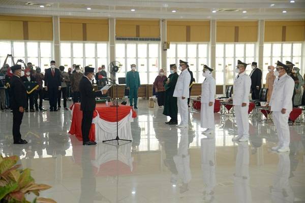 Lantik Bupati/Wabup Madina dan Labusel, Gubsu Minta Segera Selesaikan Permasalahan Daerah