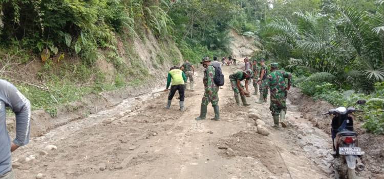 Tersisa 985 Meter Lagi, Satgas Semakin Terpacu Selesaikan Jalan Rigid Beton