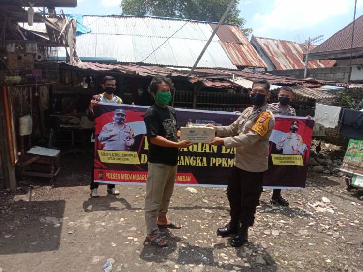 Kec Medan Petisah Penerima Bansos Ucapkan Terima Kasih Kepada Kapolda Sumut