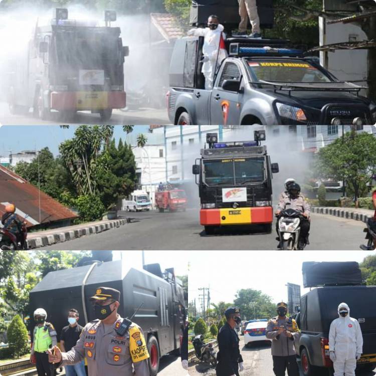 Putus Penyebaran Covid 19 Tebingtinggi Di Hujani Disinfektan