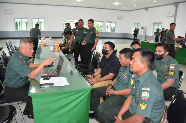 Korem 023/KS Terima Tim Current Audit Itdam I/BB