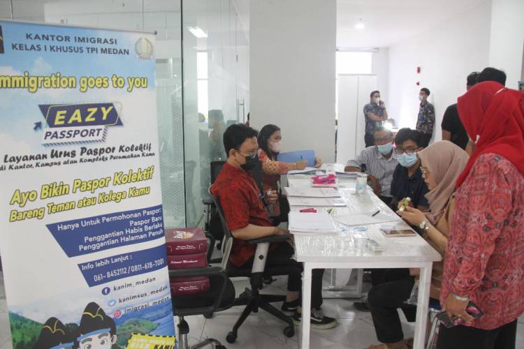 Buka Layanan Pengurusan Eazy Paspor Bagi ASN, Biro Pemerintah dan Otonomi Daerah Setdaprovsu Gandeng Kantor Imigrasi