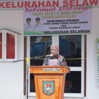 Ruang Layanan Terpadu Kelurahan Selawan Diresmikan Bupati Asahan