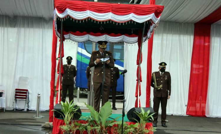 Upacara Peringatan HBA Kejati Sumut, Jaksa Agung : Jangan Pernah Nodai Kepercayaan Masyarakat