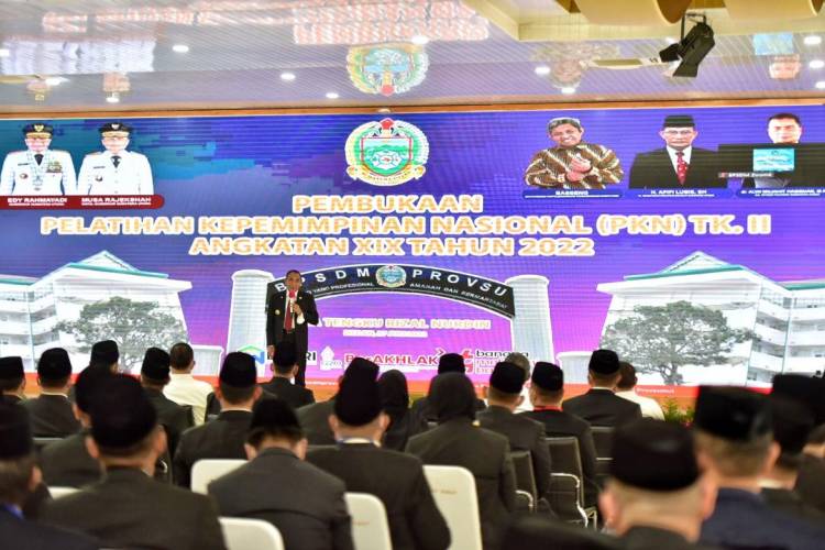 Buka Pelatihan Kepemimpinan Nasional Tingkat II Angkatan XIX, Gubernur Edy Rahmayadi Minta OPD Terus Belajar