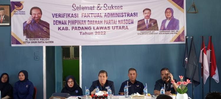 Sekretaris Nasdem Sumut Minta Pengurus Serius untuk Pendaftaran Parpol di Sipol KPU