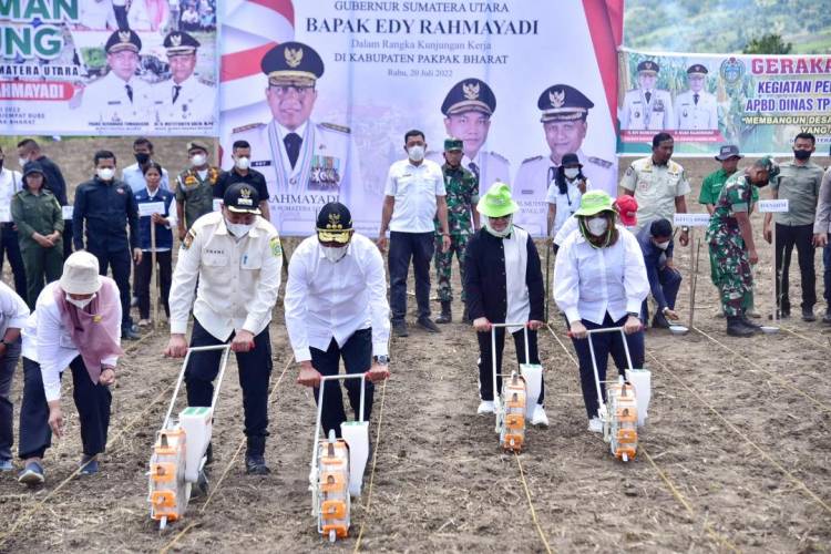 Edy Rahmayadi Optimis Pakpak Bharat Bisa Jadi Produsen Jagung Utama Sumut