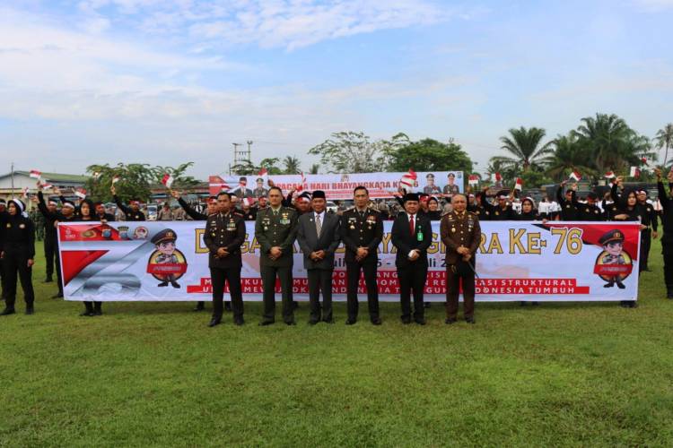 Polresta Deli Serdang Gelar Upacara Peringatan HUT Bhayangkara Ke - 76