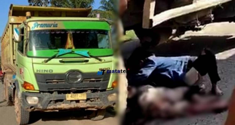 Dump Truck Kontra Septor Honda Supra Satu Tewas