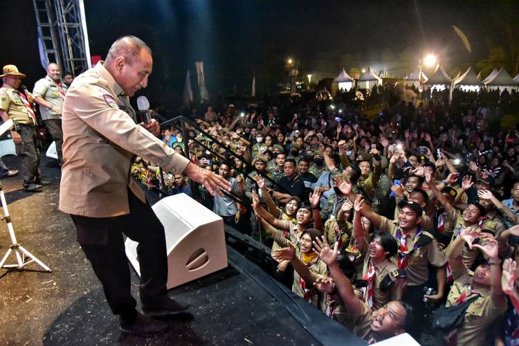 Kemping dengan Gen Z dan Milenial,  Edy Rahmayadi Bakar Semangat Pramuka