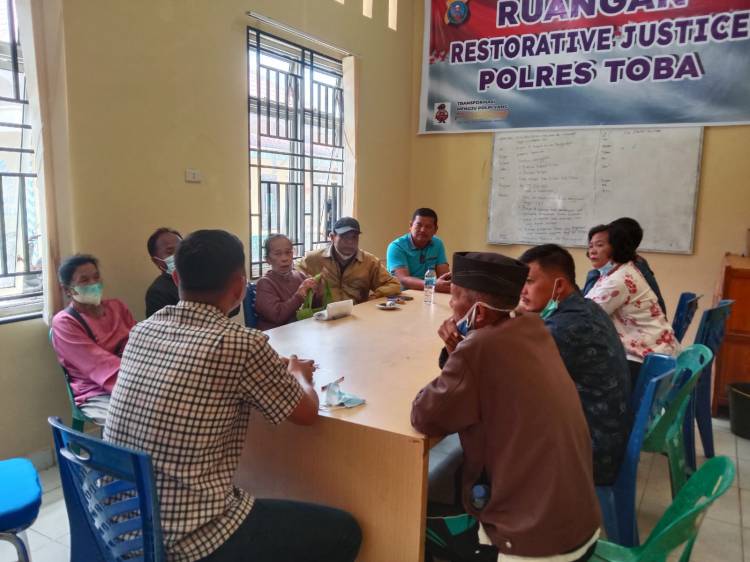 Satreskrim Polres Toba Mediasi Terkait Penyelesaian Kasus Tanah di Galung Longat