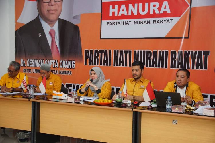 Partai Hanura Sumut Kenalkan Pengurus Baru, Duet "Muda-Energik" El Adrian Shah dan Riri Stephanie