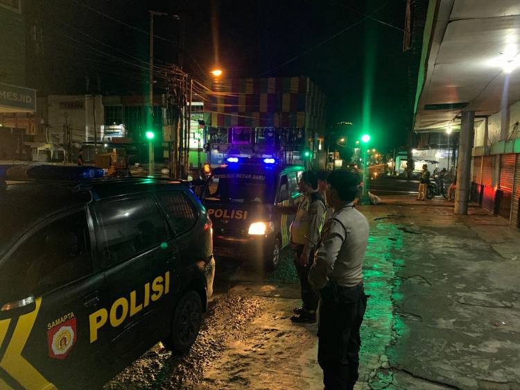 Personel Polsek Medan Baru secara Rutin Patroli Antisipasi 3C dan Geng Motor