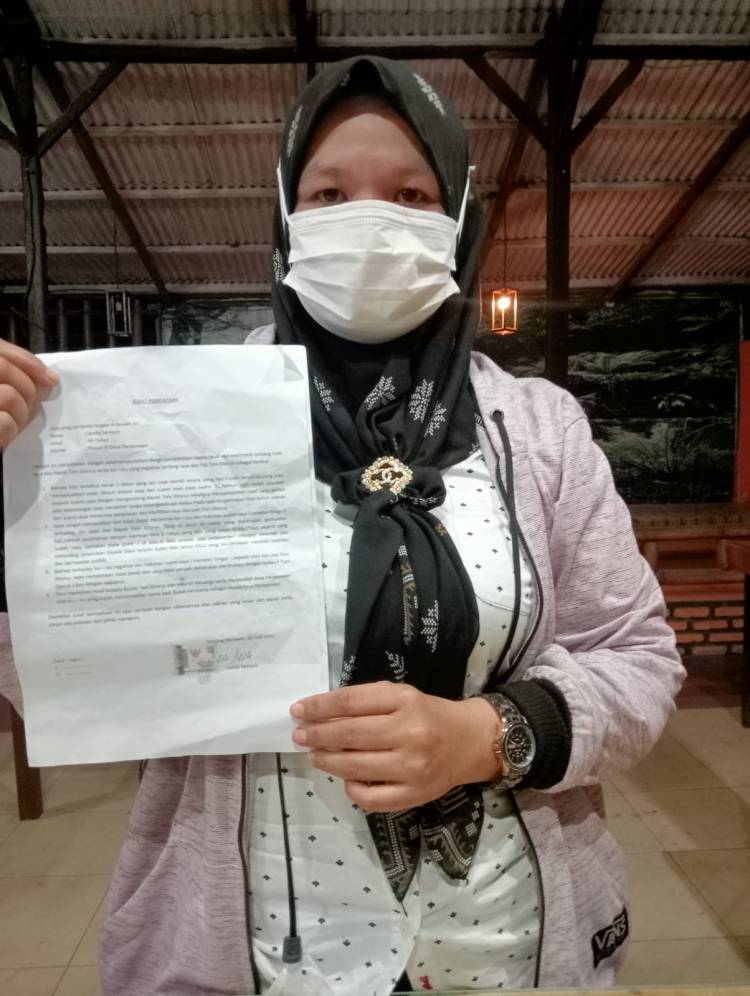 Junita Samosir Minta Maaf kepada Warga Desa Perdamean