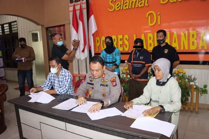 Polres Labuhanbatu Amankan Pelaku Cabul Anak Dibawah Umur