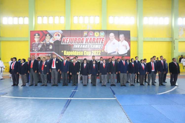 Polda Sumut Gelar Kejurda Karate INKANAS Sumut Kapoldasu Cup 2022