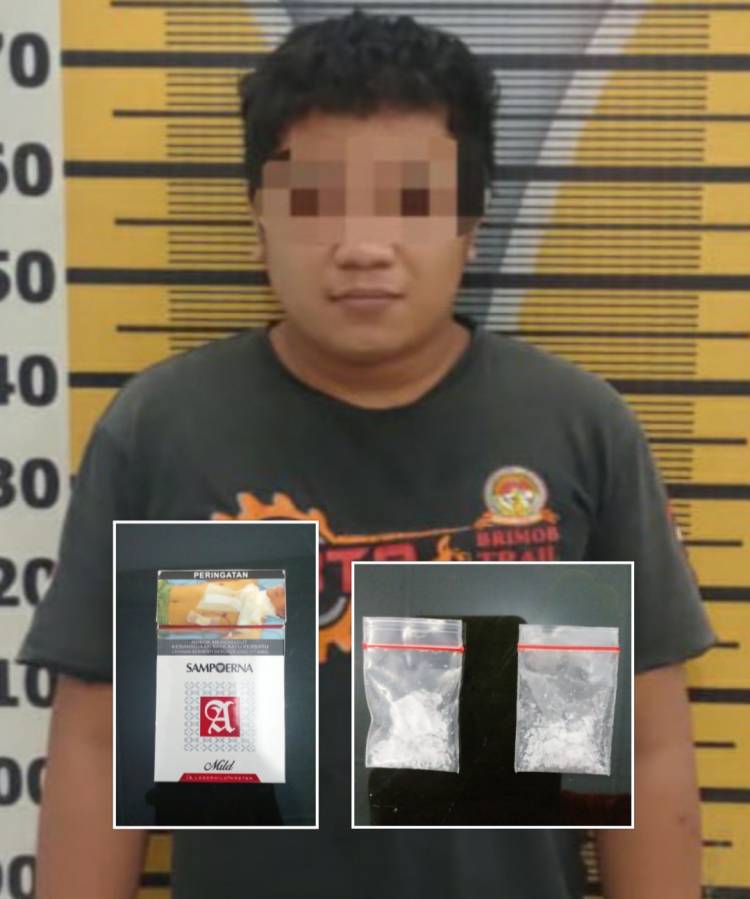 Simpan Shabu Di  Bekas Kandang Lembu,  Warga Sipispis Di Giring Polisi