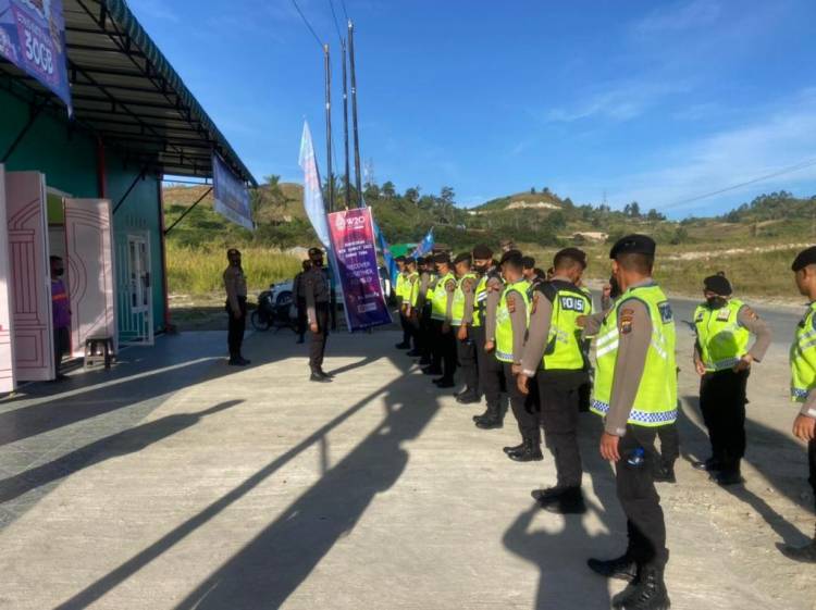 Delegasi W-20 Kunjungi Kaldera Toba, Personil Polda Sumut Amankan Jalur