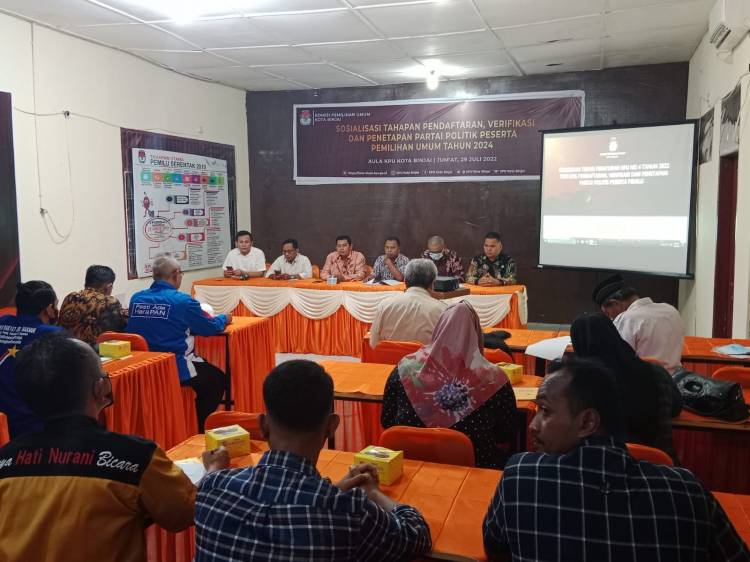 Jelang Pemilu 2024, KPU Binjai Lakukan Sosialisasi Dengan Parpol