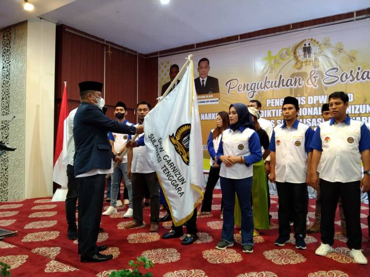 Lantik DPW Garnizun Sultra, Ketum DPP Garnizun: Bumi Anoa Sulawesi Tenggara Harus Bersih dari Narkoba