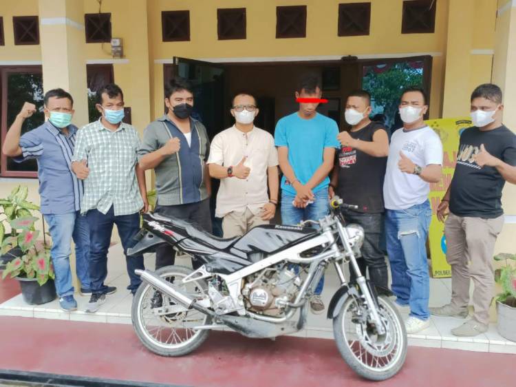 Satreskrim Polsek Martoba Berhasil Meringkus Pelaku Pencurian Septor Kawasaki Ninja di Pematangsiantar