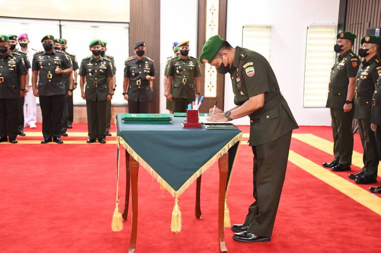 Letkol Inf Denny Engel Rupingi di Lantik Pangdam I/BB Menjadi Dandemadam I/BB