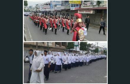 Pawai Taaruf 1 Muharam 1445 H, Semarakkan Perayaan Tahun Baru Islam di Kota Rantauprapat