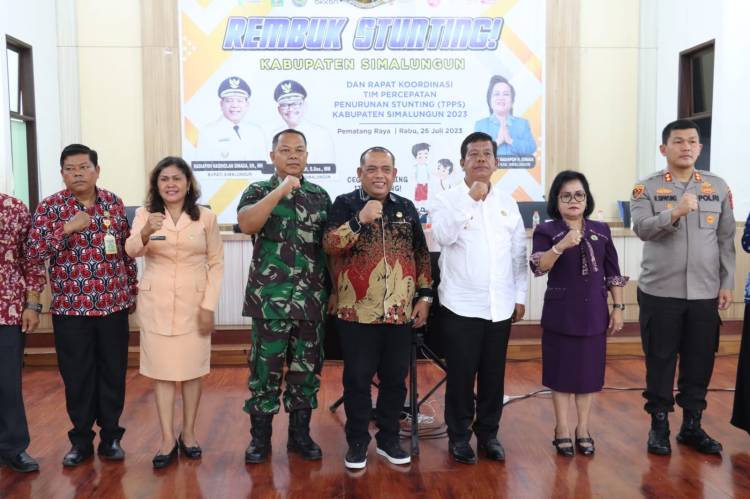 Forkopimda Kabupaten Simalungun Gelar Rapat Kordinasi Pembentukan TIM Percepatan Penurunan Stunting
