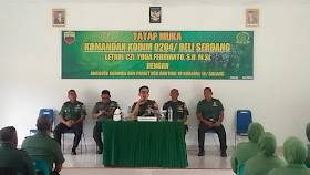 Silaturahmi ke Koramil 0204 - 18/Galang, Dandim Berikan Arahan