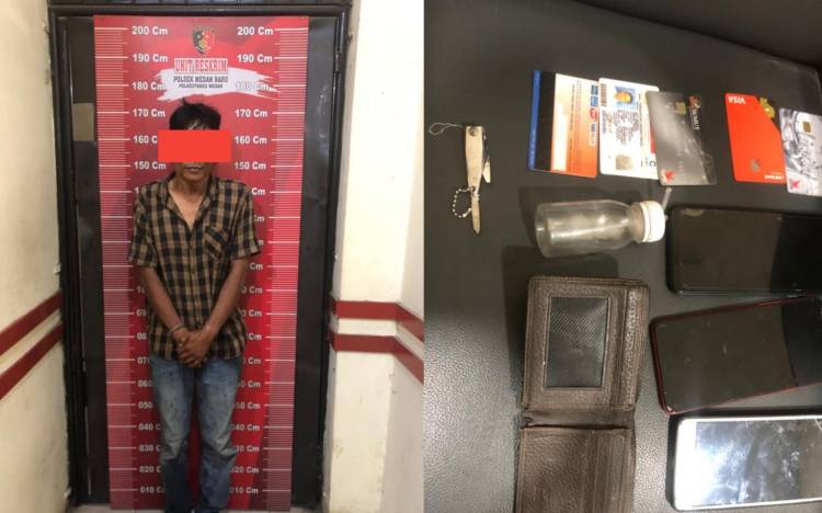 Peras Korban Didalam Angkot | Warga Tanjung Balai Diamankan Polsek Medan Baru