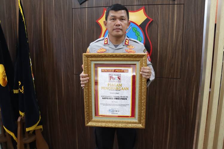 Ungkap Kasus Menonjol Anak Dibawah Umur,  Kapolres Simalungun Raih Piagam Penghargaan