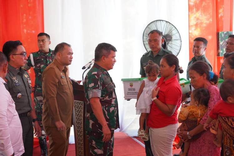 Pangdam I/BB Resmikan Program TNI AD Manunggal Air dan Penurunan Stunting di Wilayah Kodim 0204/DS