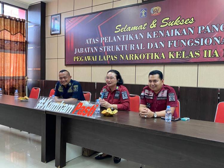 Lapas Narkotika Langkat Terima Kunjungan Tim Monev Divisi Admin Kanwil Kemenkumham Sumut