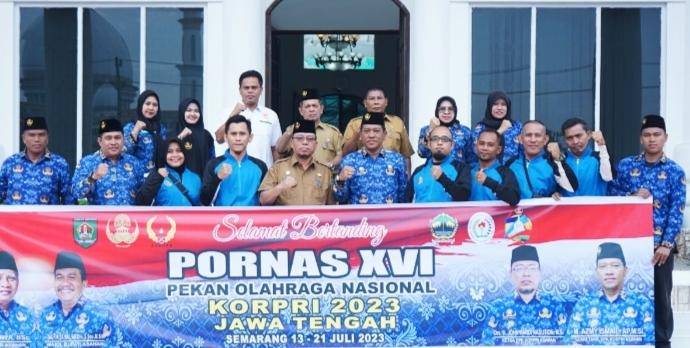Sekda Lepas Keberangkatan 6 Atlit Asahan