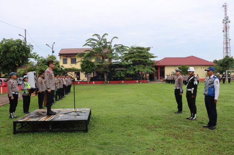 Polresta Deli Serdang Laksanakan Apel Gelar Pasukan Ops Patuh Toba 2023