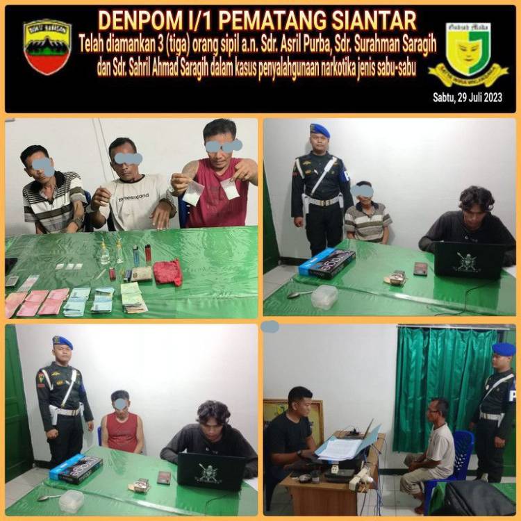 Kasus Penangkapan 3 Pria Miliki Sabu, Apa Kata Kapendam I/BB