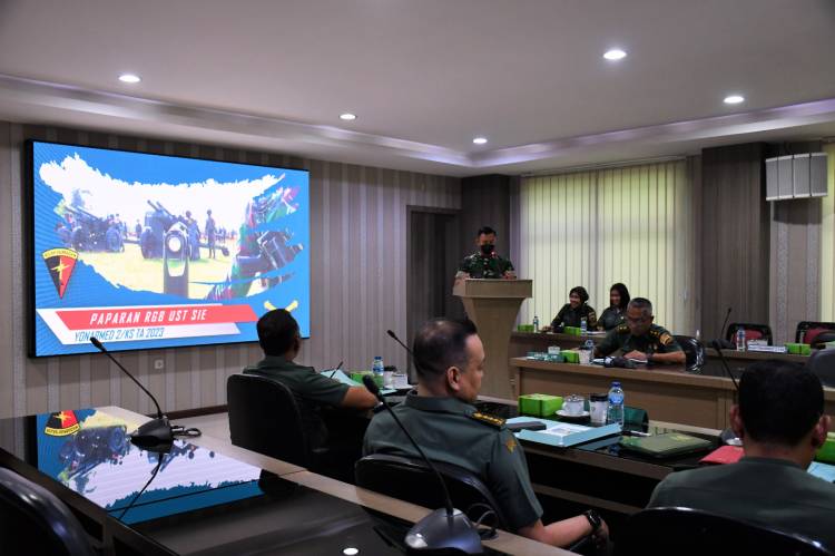 Danyonarmed 2/KS Paparkan Rencana Garis Besar (RGB) Uji Siap Tempur tingkat Seksi (UST Sie) Kepada Pangdam I/BB.