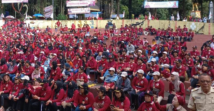 Ribuan Masyarakat Karo Turun Kejalan Siap Menangkan Prabowo Subianto Jadi Presiden