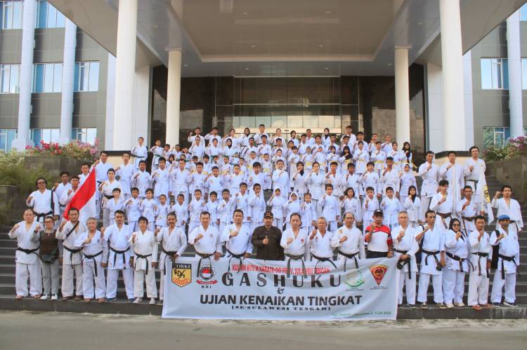 Agus Salim Lepas Atlet Karate Dojo Kejati Sulteng Ikuti Ujian Gashuku dan Kenaikan Tingkat