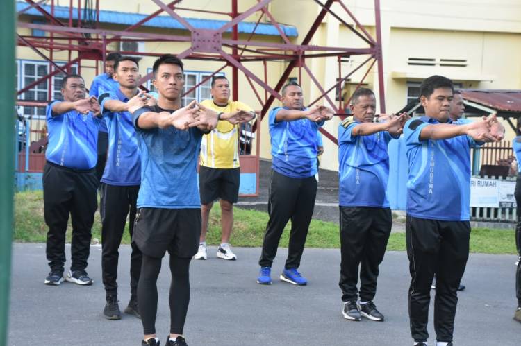 Prajurit Petarung Korem 023/KS Harus Prima dan sehat  dengan Berolahraga