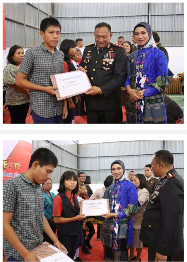 Juara Nulis Cerpen, 2 Siswa SMP Ucapkan Terimakasih Pada Kapolres Humbahas