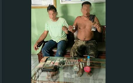 Marak Peredaran Narkoba Di Desa Aekkorsik, Petugas Denpom I/1 Pematangsiantar Amankan Dua Sipil