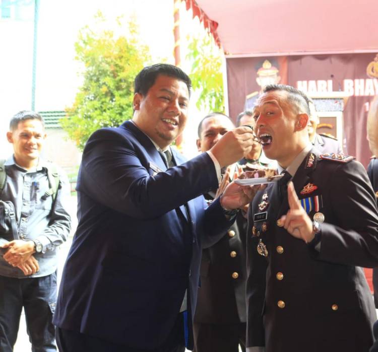 Bupati Samosir Bersama Wabup Hadiri Upacara Dan Syukuran HUT Bhayangkara ke-77