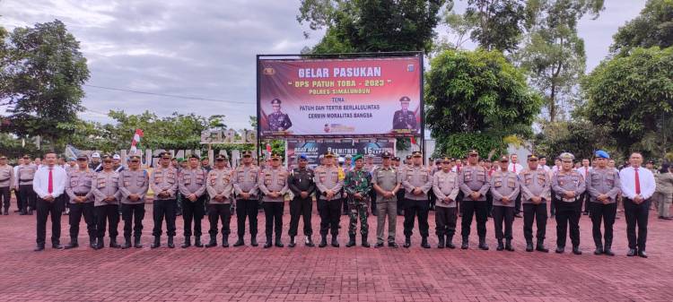Kapolres Simalungun Pimpin Gelar Pasukan Ops Patuh Toba 2023