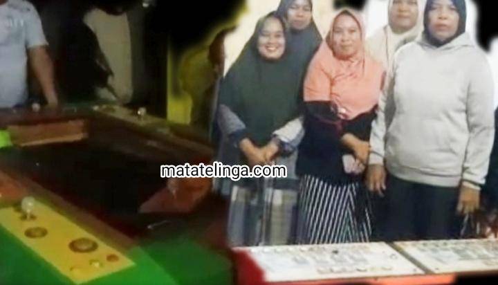 Emak Emak Ikut Gerebek  Arena Judi Tembak Ikan