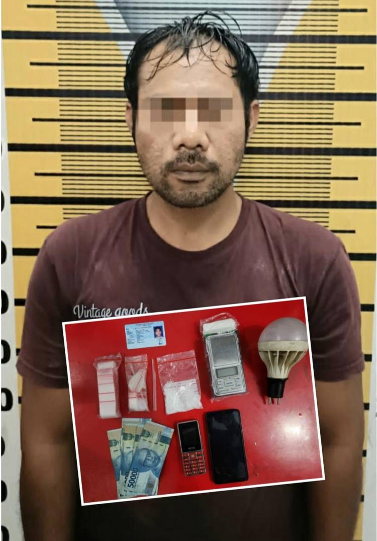 Simpan Sabu Di Kotak HP,  Pria Tak Tamat SMP Di Simpan Di Ke Sel