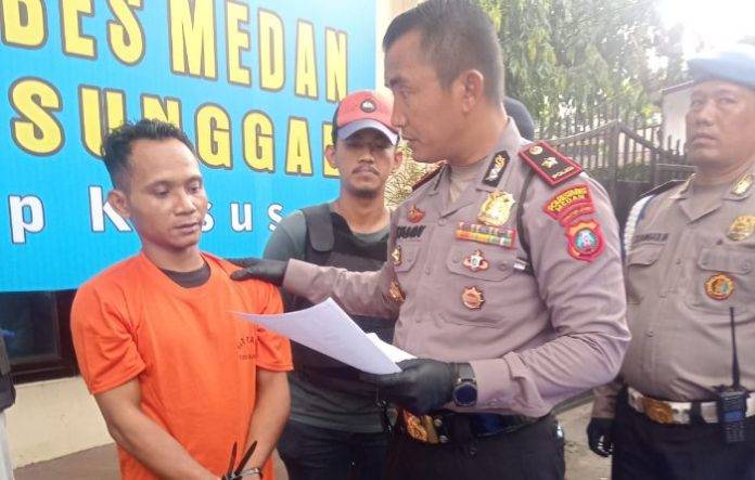 Maling Kereta, Suwandi Dibui Polsek Sunggal